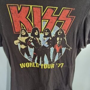KISS World Tour '77 Kids Black T-Shirt